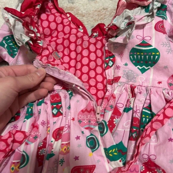 Jelly and Pug pink ornament dress girls size 2T - Picture 5 of 5